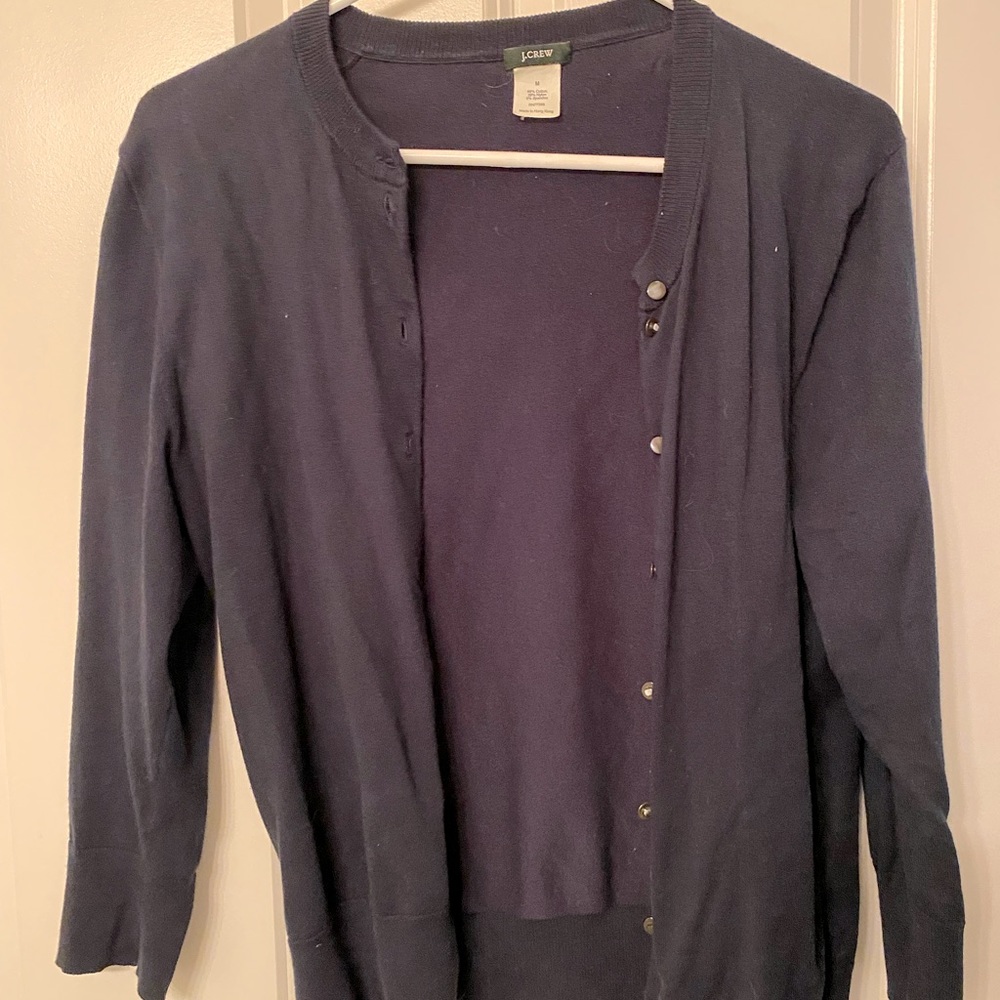 J. Crew Navy Cardigan
